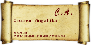 Czeiner Angelika névjegykártya