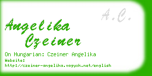 angelika czeiner business card